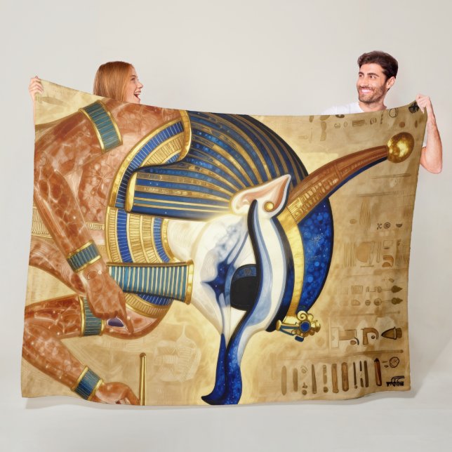The Egyptian Eye Fleece Blanket (In Situ)