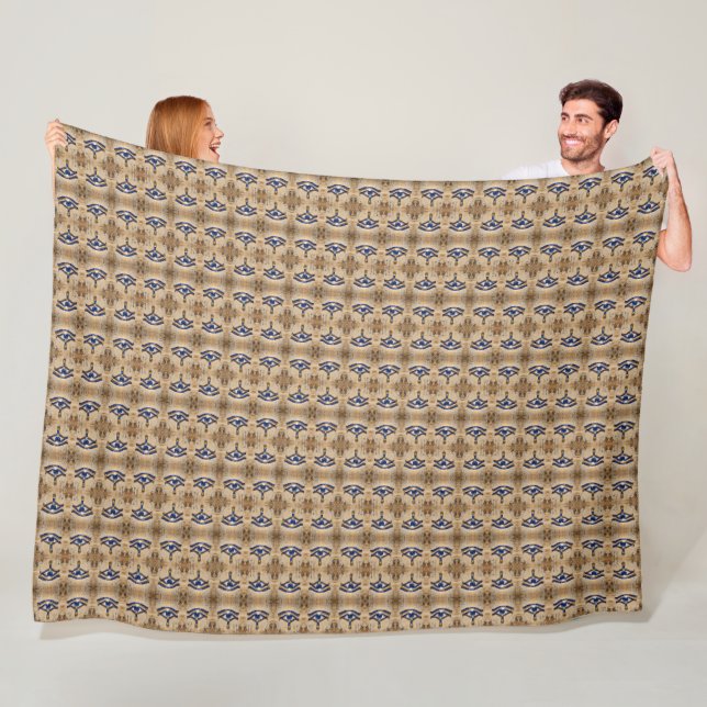 The Egyptian Eye  Fleece Blanket (In Situ)