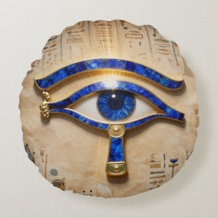 The Egyptian Eye Round Cushion