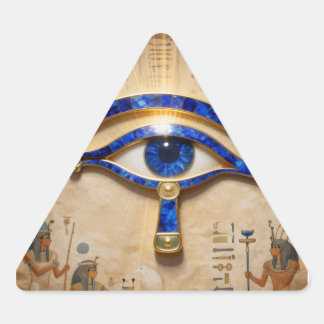 The Egyptian Eye  Triangle Sticker