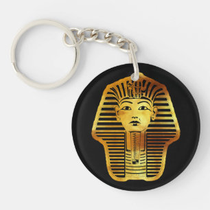 The Egyptian Golden Tutankhamun Mask Key Ring