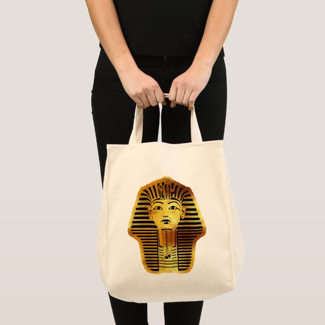 The Egyptian Golden Tutankhamun Mask Tote Bag (Front (Product))