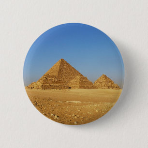 The Egyptian pyramids 6 Cm Round Badge