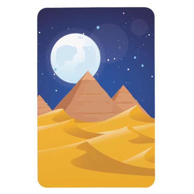 The Egyptian pyramids are ancient pyramid-shaped m Magnet (Vertical)
