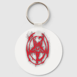The Egyptian Symbol Of Good Luck with Colour Red Key Ring