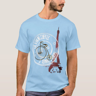 The Eiffel Tower and vintage bicycle T-Shirt