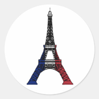 The Eiffel Tower Classic Round Sticker