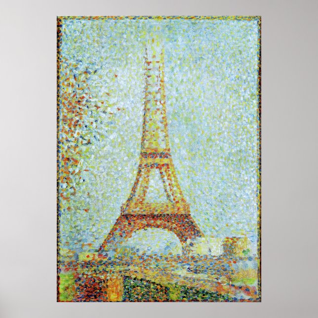 The Eiffel Tower - Famous Painting Poster (Front)