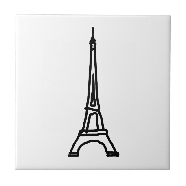 The Eiffel Tower / France Tile (Front)