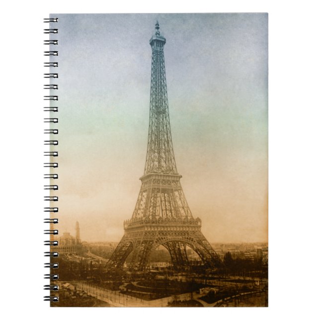 The Eiffel tower in Paris Notebook (Front)