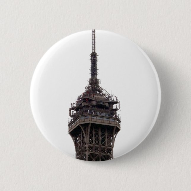 The Eiffel Tower Paris France 6 Cm Round Badge (Front)