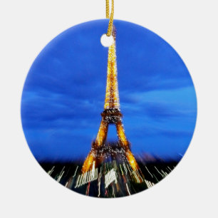 The Eiffel Tower Paris France Ceramic Tree Decoration