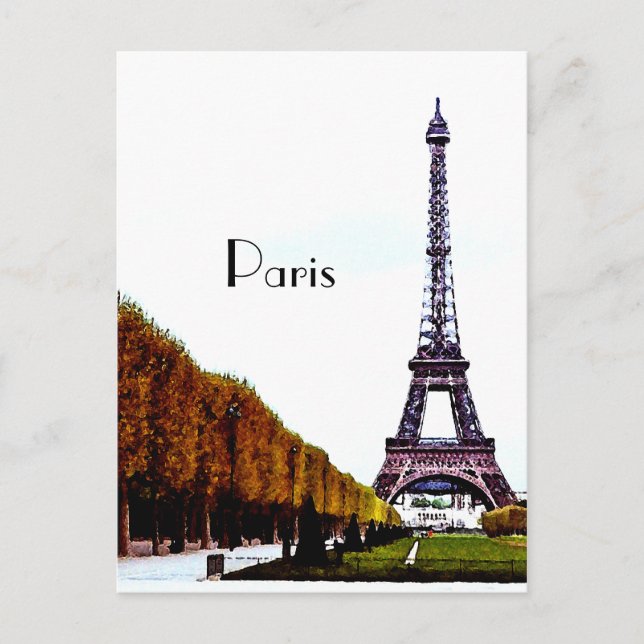 The Eiffel Tower - Paris Postcard (Front)