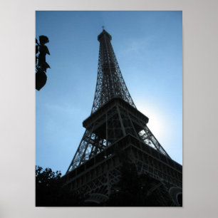 the Eiffel Tower, Paris, Sunrise Poster