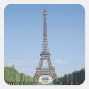 The Eiffel Tower Square Sticker