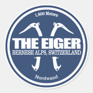 The Eiger (axes 2) Classic Round Sticker