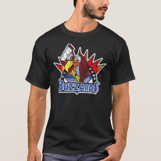 THE EL PASO BUZZARDS SHIRT AND HOCKEY STICKER