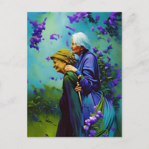 The Elderly Couple Postcard