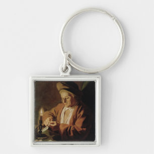 The Elderly Writer Key Ring
