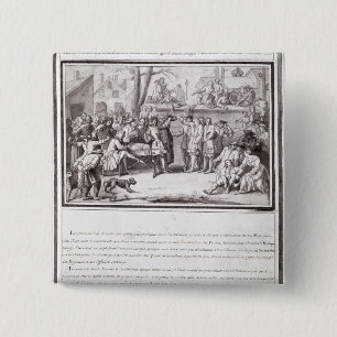 The Election of the Militia 15 Cm Square Badge