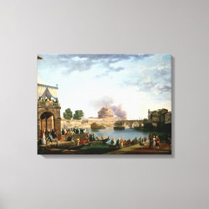 The Election of the Pope with Castel St. Canvas Print