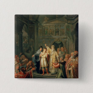 The Election of the Tsar Michael Romanov 15 Cm Square Badge