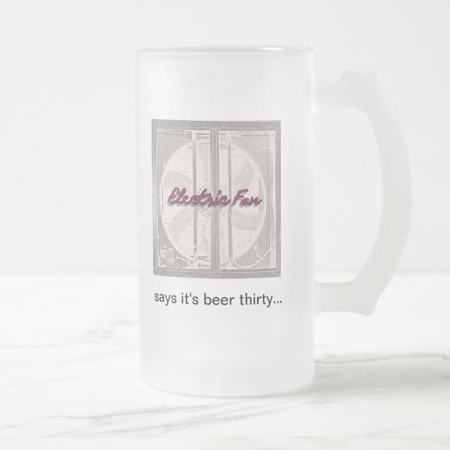 The Electric Fan Frosted Beer Mug (Right)