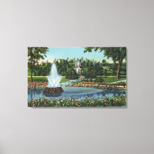 The Electric Fountain and Falls Canvas Print