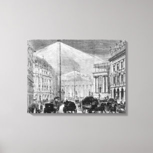The Electric Light at the Mansion House Canvas Print