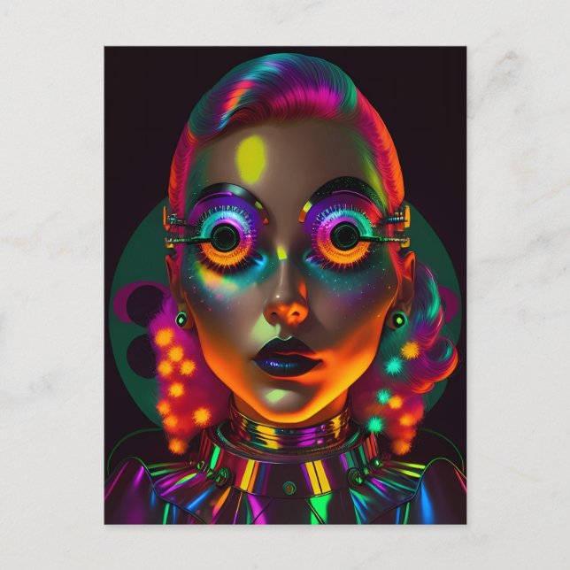 The Electric Woman Postcard (Front)