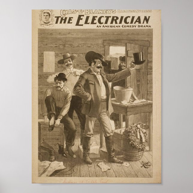 The Electrician Vintage Theatre Poster (Front)