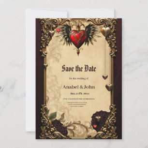 The elegance and mysticism of the Gothic heart.  Save The Date
