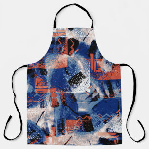 The elegance of blue arouses admiration in the fab apron