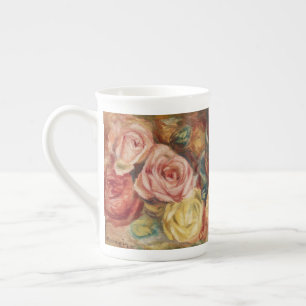 The Elegance of Roses by Pierre-Auguste Renoir Bone China Mug