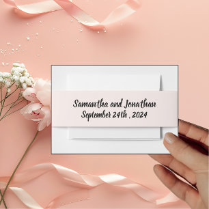The Elegant BOHO Wildflower Wedding Invitation Belly Band