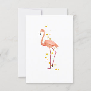 The elegant flamingo invitation