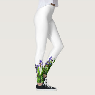 THE ELEGANT IRIS FLOWER leggings