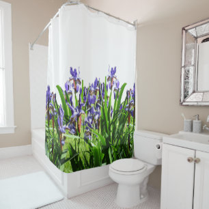 THE ELEGANT IRIS FLOWER    SHOWER CURTAIN