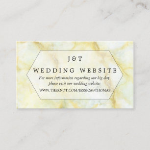 The Elegant Marble Effect Wedding Collection Enclosure Card