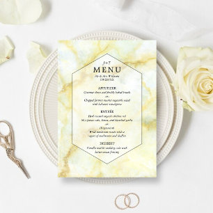 The Elegant Marble Effect Wedding Collection Menu