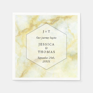 The Elegant Marble Effect Wedding Collection Napkin