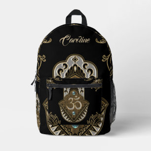 The elegant sign Ohm. Printed Backpack