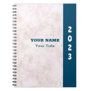 The Elegant Simplicity of a White Marble Notebook