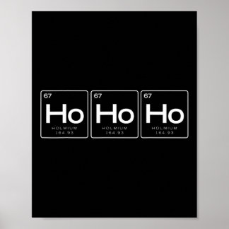 The Element Of Christmas Shirt, Funny Ho Ho Ho Gif Poster