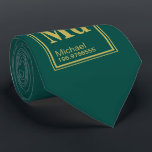 The Element of You! Custom Name Periodic Pine Tie<br><div class="desc">A pine green tie featuring a periodic table custom name element with yours or your gift recipients information.</div>
