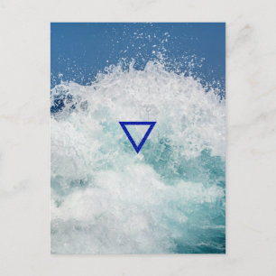 The Element Water Symbol Postcard