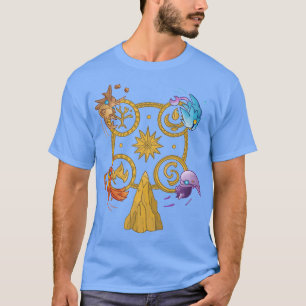The elemental djinns of Aleph T-Shirt