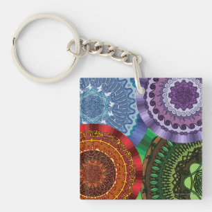 The Elements Mandalas Acrylic Keychain