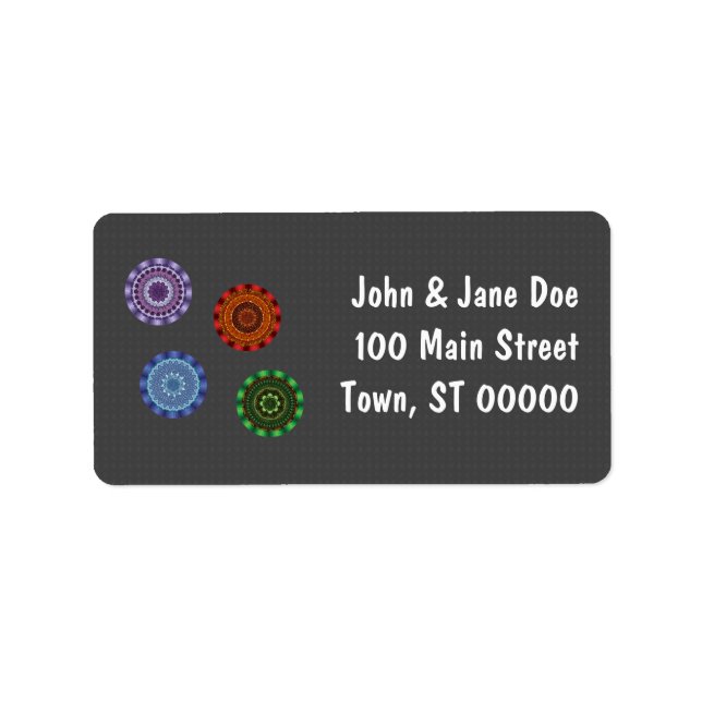 The Elements Mandalas Address Label (Front)