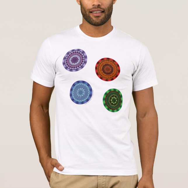 The Elements Mandalas Men's Light Shirt (Front)